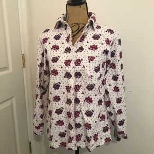 Pink and white owl print Jami sleep ware top